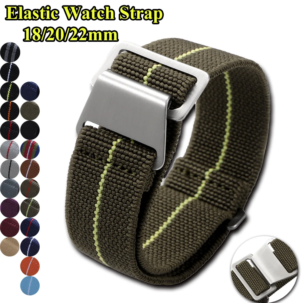 Canvas Strap Watch - Tali Jam Tangan Elastis 18Mm 20Mm