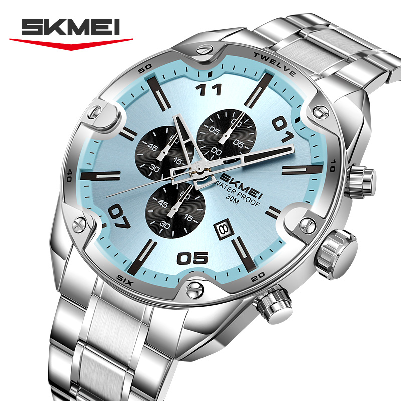 Suede Strap Watch - SKMEI 9387 Jam Tangan Bisnis Kasual