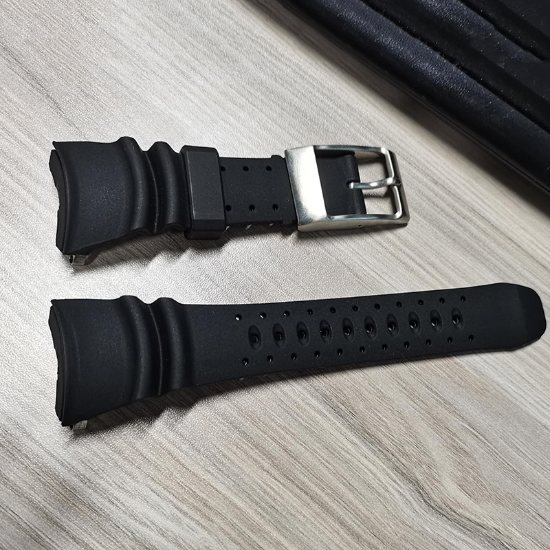Citizen Watch Promaster - Gelang Jam Tangan Karet Hitam Bersirkulasi