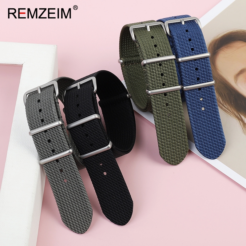 Tali jam nilon bergaris baru 1 - Canvas Strap Watch ulasan dan harga