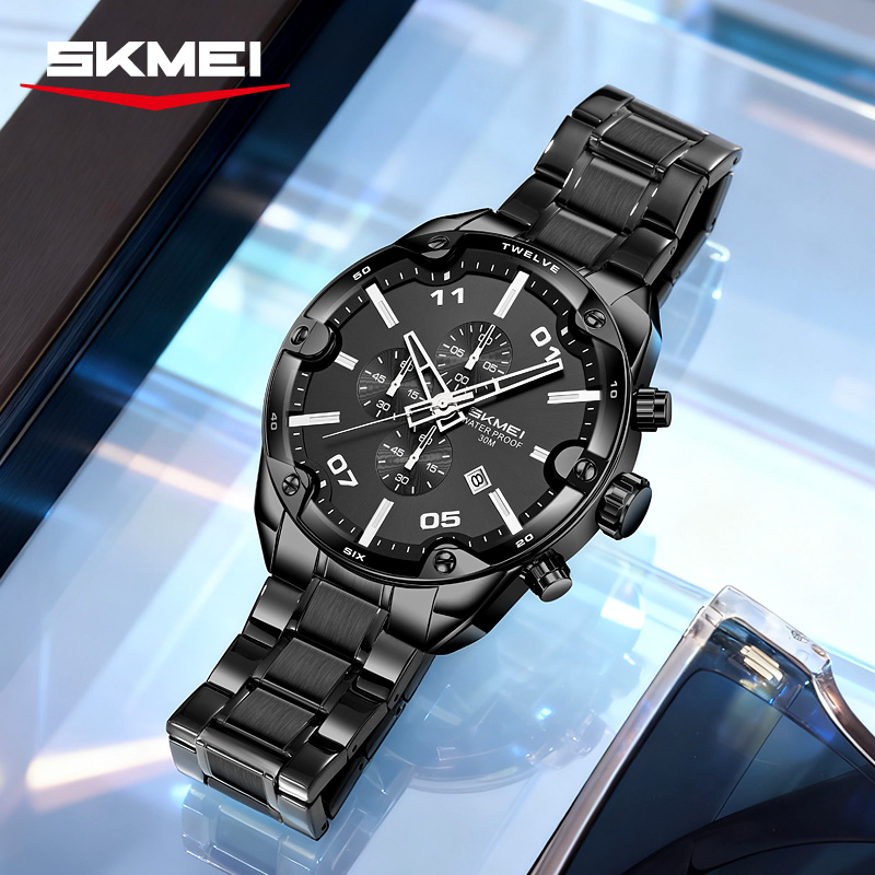 SKMEI 9387 Jam Tangan Bisnis K - Suede Strap Watch ulasan dan harga