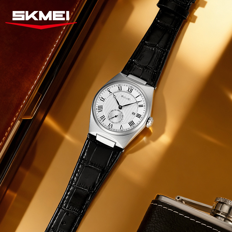 SKMEI 9390 Jam Tangan Kuarsa P - Leather Watch Band Men ulasan dan harga