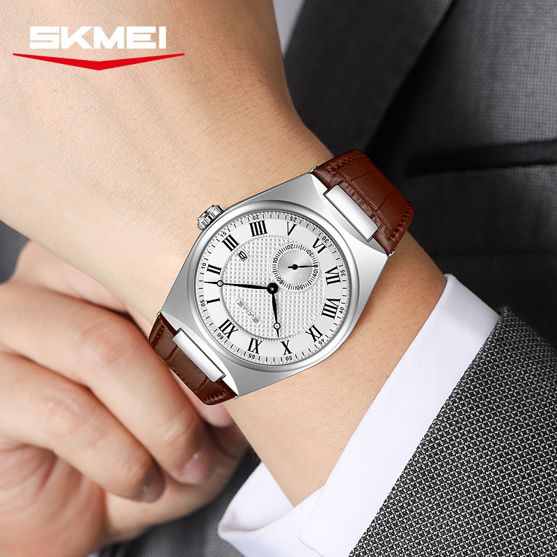 SKMEI 9390 Jam Tangan Kuarsa P - Leather Watch Band Men ulasan dan harga